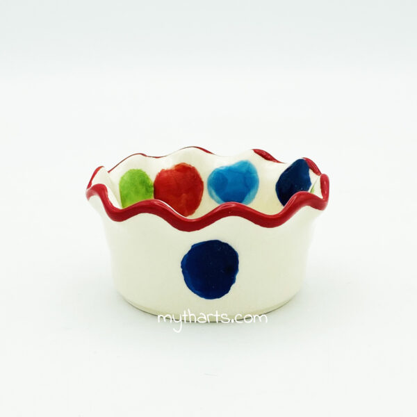 08cm tart bowl dots1 Myth Arts 08cm Tart Bowl Dots - Image 1