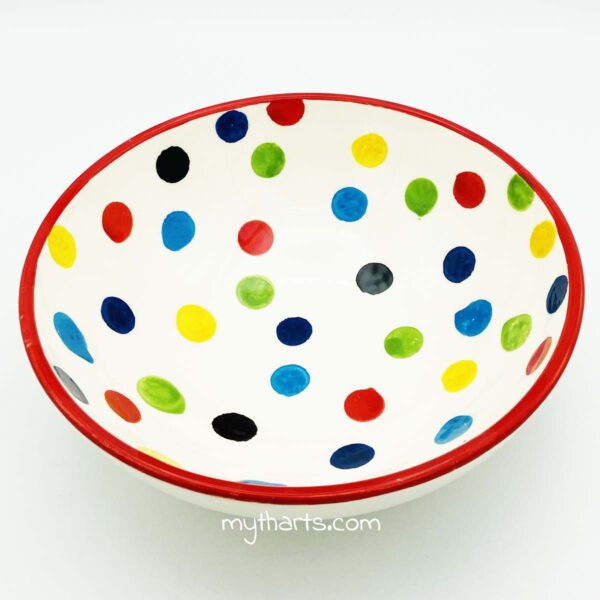 Myth Arts 25cm Classic Bowl Dots - Image 2