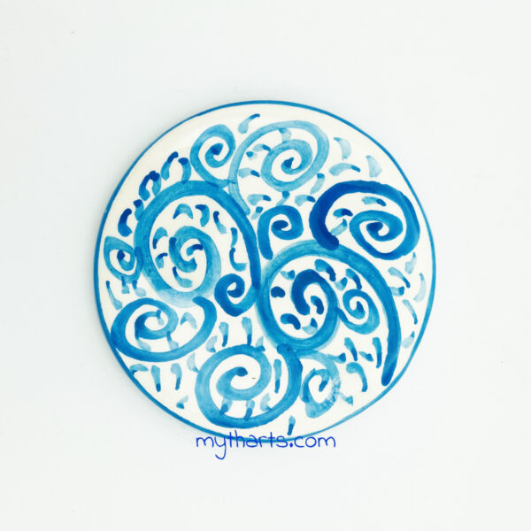 10cm coaster pera1 Myth Arts 10cm Round Coasters Pera - Image 1
