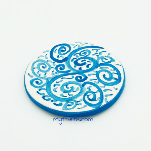 10cm coaster pera2 Myth Arts 10cm Round Coasters Pera - Image 2