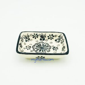 Myth Arts 11cm Rectangular Plate White Pastel