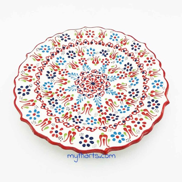 Myth Arts 25cm Ruffle Plate Aegean - Image 1