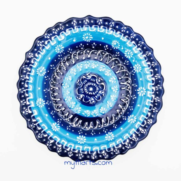 Myth Arts 25 cm Ruffle Plate Mediterranean - Image 2