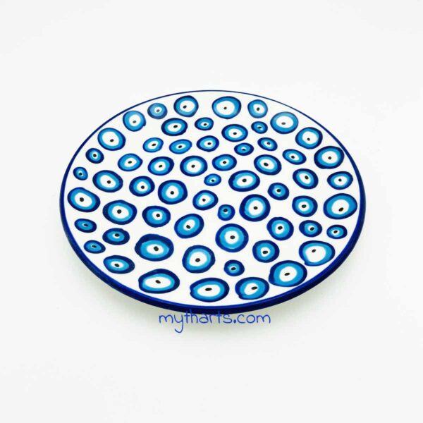 17713421-1 Myth Arts 21cm Serving Plate Multi Eye - Image 1