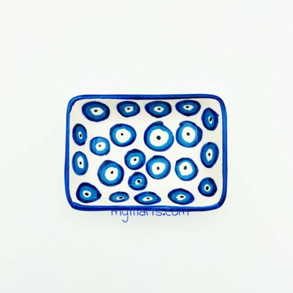 17813413-2 Myth Arts 13cm Rectangular Plate Multi Eye - Image 2