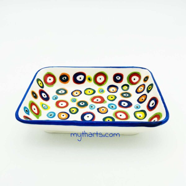 Myth Arts 16cm Rectangular Plate Multi Eye - Image 1
