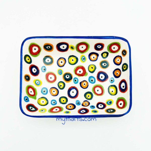 Myth Arts 16cm Rectangular Plate Multi Eye - Image 2