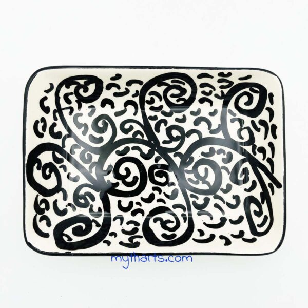17814619-2 Myth Arts 19cm Rectangular Plate Pera - Image 2