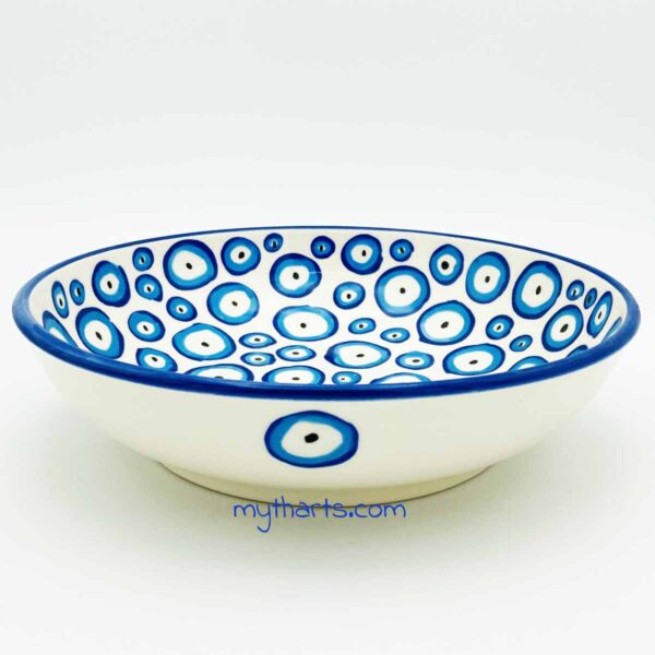 18213423-1 Myth Arts 23cm Pasta Plate Multi Eye - Image 1