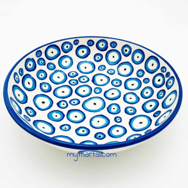 18213423-2 Myth Arts 23cm Pasta Plate Multi Eye - Image 2