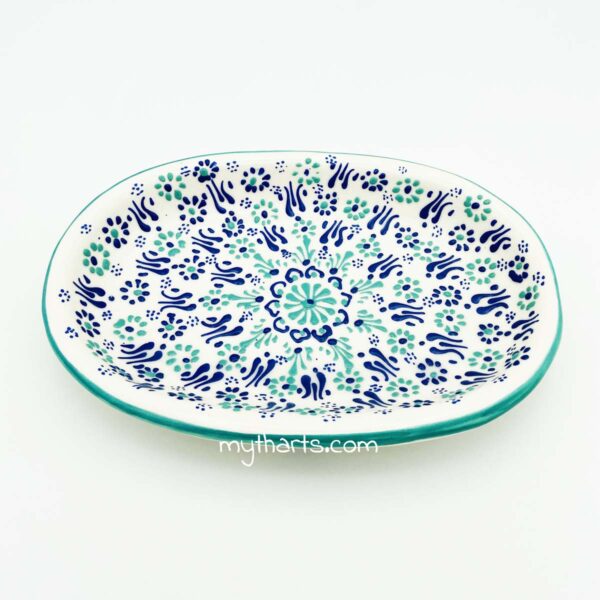 18510226-1 Myth Arts 26cm Oval Plate Aegean - Image 1