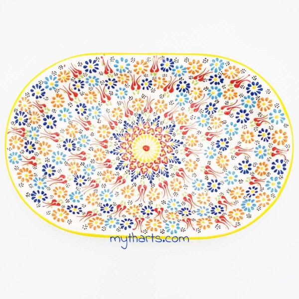18510240-2 Myth Arts 40cm Oval Plate Aegean - Image 2