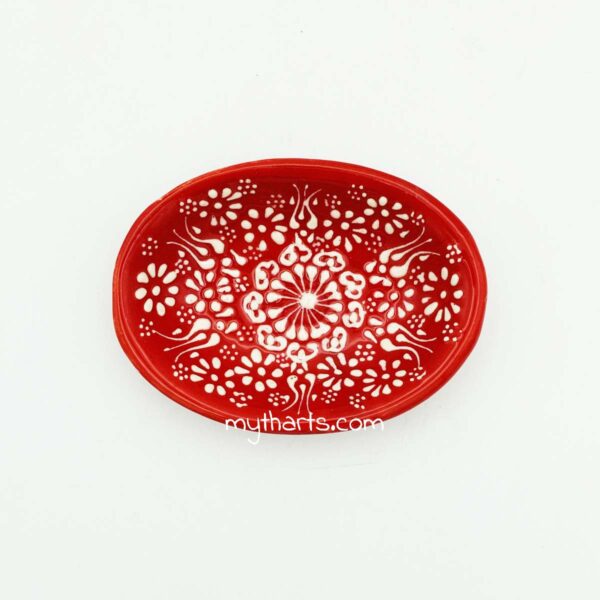 18510311-2 Myth Arts 11cm Oval Plate Pastel - Image 2