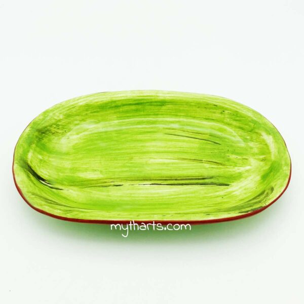 18512726-1 Myth Arts 26cm Oval Plate Earth - Image 1