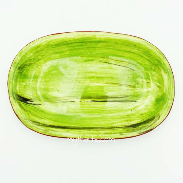 18512726-2 Myth Arts 26cm Oval Plate Earth - Image 2