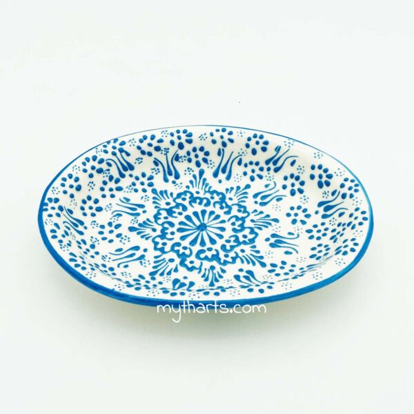 Myth Arts 20cm Oval Plate White Pastel - Image 1