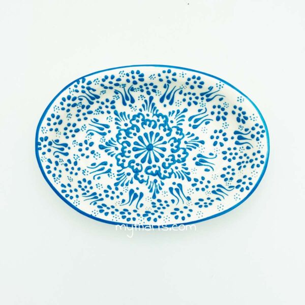 Myth Arts 20cm Oval Plate White Pastel - Image 2