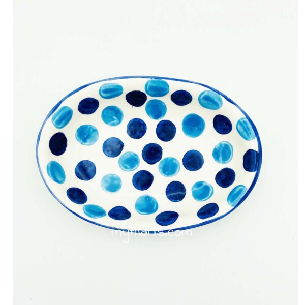 Myth Arts 20cm Oval Plate Dots - Image 2