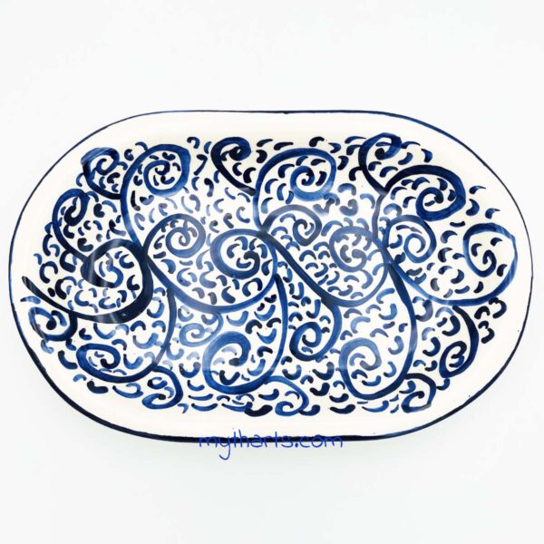 18514640-2 Myth Arts 40cm Oval Plate Pera - Image 2