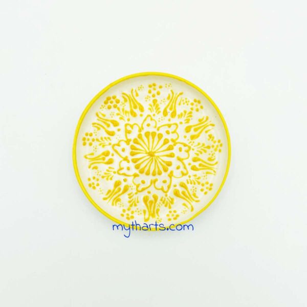 18713812-2 Myth Arts 12cm Camper Plate White Pastel - Image 2