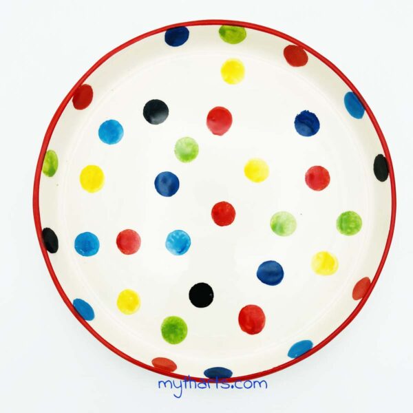18714327-2 Myth Arts 27cm Camper Plate Dots - Image 2