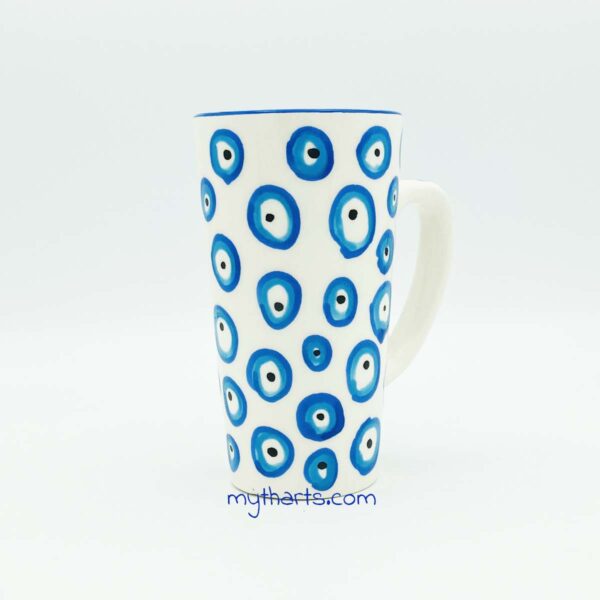 25513400-1 Myth Arts Latte Mug Multi Eye - Image 1