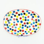 Myth Arts 26cm Oval Plate Dots - Image 2