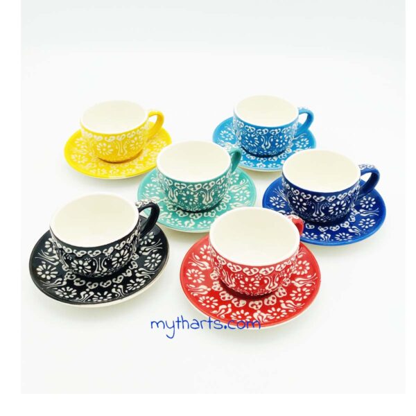 40410300-2 Myth Arts 12pcs Coffee Set Pastel - Image 2