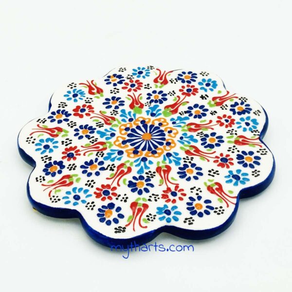 Myth Arts 18cm Floral Trivet Aegean - Image 2