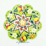 Myth Arts 18cm Floral Trivet Relief
