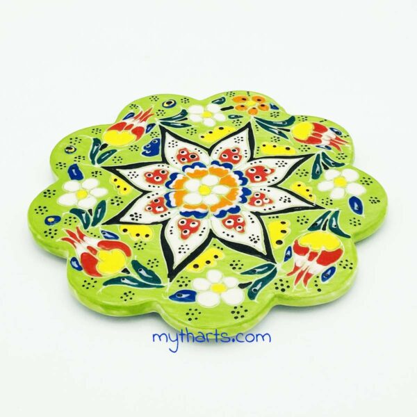 Myth Arts 18cm Floral Trivet Relief - Image 2