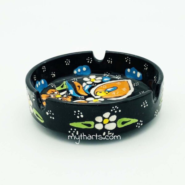 52010511-1 Myth Arts 11cm Round Ashtray Relief - Image 1