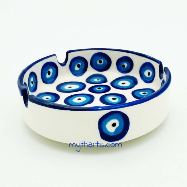 Myth Arts 11cm Round Ashtray Multi Eye - Image 1
