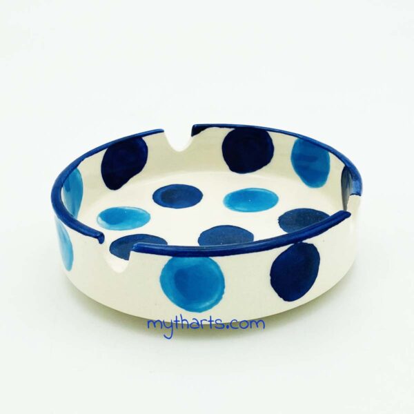 52014311-1 Myth Arts 11cm Round Ashtray Dots - Image 1