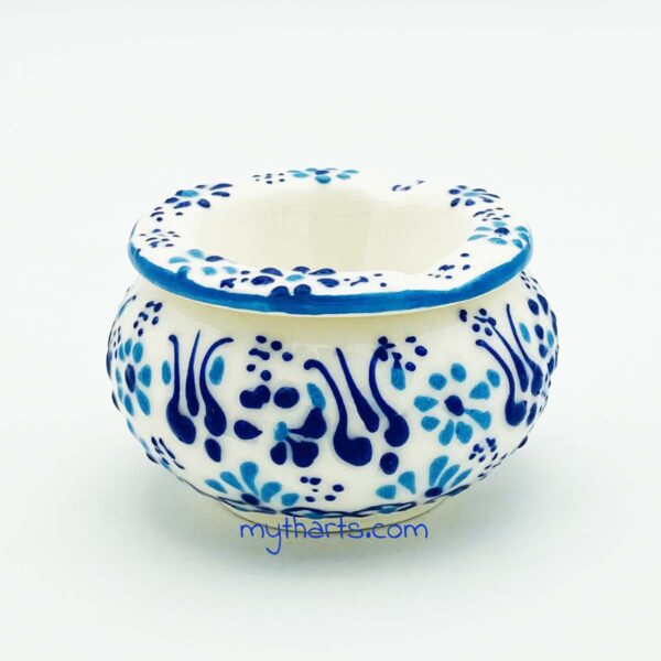 52210209-1 Myth Arts 09cm Covered Ashtray Aegean - Image 1