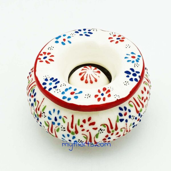 52210212-2 Myth Arts 12cm Covered Ashtray Aegean - Image 2