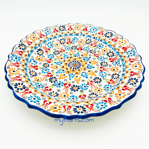 Myth Arts 30cm Ruffle Plate Aegean - Image 1