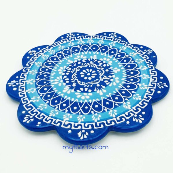 Myth Arts 18cm Floral Trivet Mediterranean - Image 2
